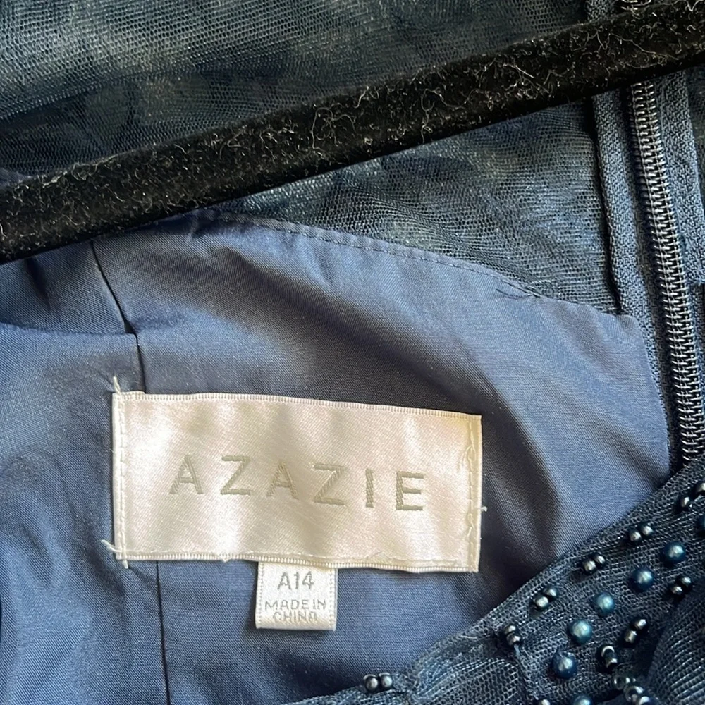 Azazie Silvia Dress in Dark Navy-Worn Once - Picture 3 of 6